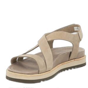 Merrell Juno Tan Nubuck Leather Backstrap Active Sandals Size 8